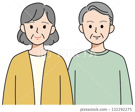 Smiling senior couple 132292275