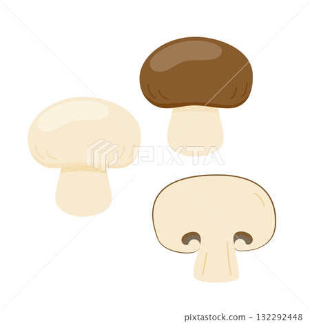 無主線蘑菇插畫 132292448