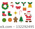 Christmas material set 132292495