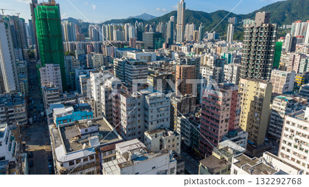 Oct 11 2025 Residential Towers in Bustling Sham Shui Po 132292768