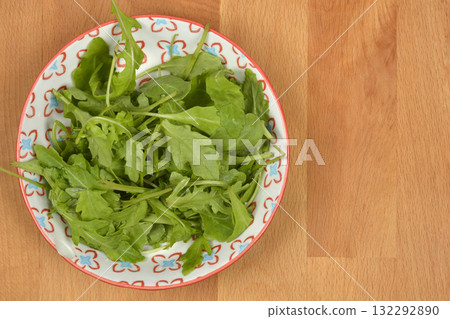 Fresh green arugula 132292890