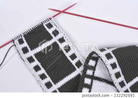 ilm Strip Scarf Knitting 132292891