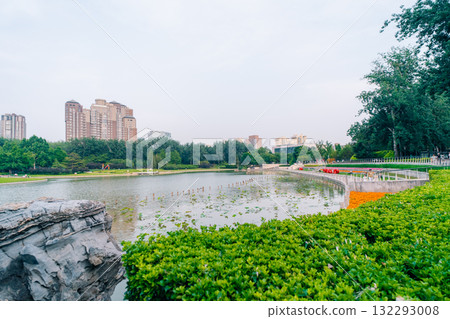 Beijing, China - 3 june 2025 Chao Yang Gong Yuan in summer 132293008
