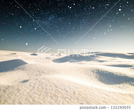 A stylish image of winter, skiing, and slopes. A beautiful landscape background of fresh snow sparkling in the light at night and sparkling lights. A stylish image of winter, skiing, and slopes. A beautiful landscape background of fresh snow sparkling in the light at night and sparkling lights. 132293035