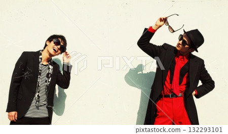 80s vintage, retro modern photography 132293101