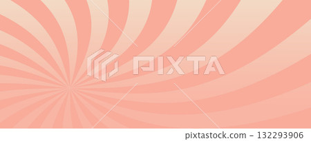 Swirl Groovy Starburst. Gradient Abstract retro vintage background pattern in Warm Tone. Vector illustration. Simple spiral Horizontal wallpaper. Not AI Swirl Groovy Starburst. Gradient Abstract retro vintage background pattern in Warm Tone. Vector illustration. Simple spiral Horizontal wallpaper. Not AI 132293906