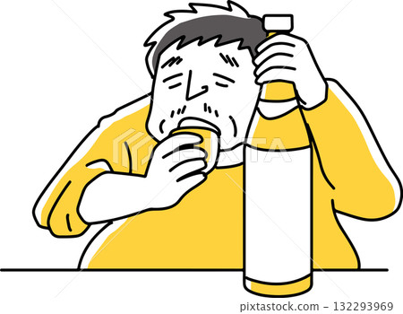 一位老人不小心喝酒 132293969