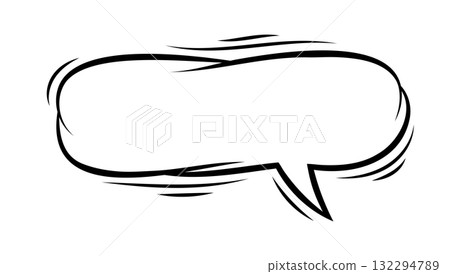 Cartoon speech bubble. Pop art illustration in comic style. Cartoon speech bubble. Pop art illustration in comic style. 132294789