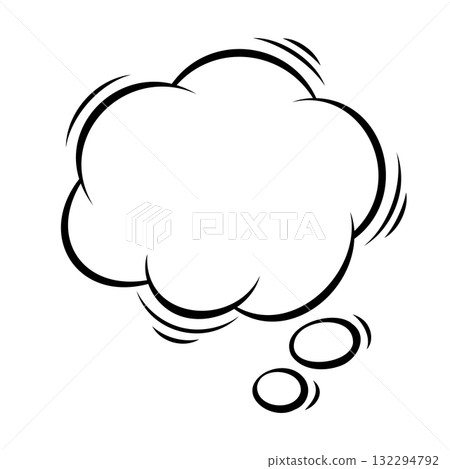 Cartoon speech bubble. Pop art illustration in comic style. Cartoon speech bubble. Pop art illustration in comic style. 132294792