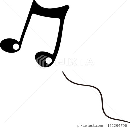 Eighth note melody icon 132294796