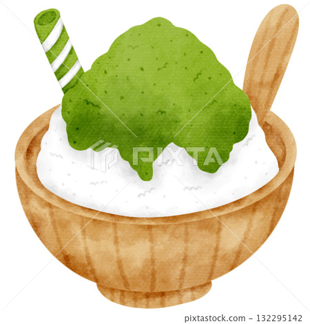 Green tea bingsu Green tea bingsu 132295142