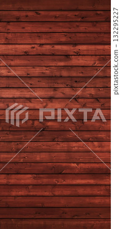 Background image of a vertical brown wooden fence with grain 132295227
