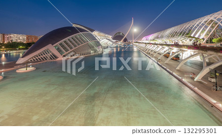 Stunning day-to-night timelapse of Valencia's City of Arts and Sciences, Spain. Stunning day-to-night timelapse of Valencia's City of Arts and Sciences, Spain. 132295301
