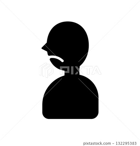 表情不滿的人的圖示插圖 132295383