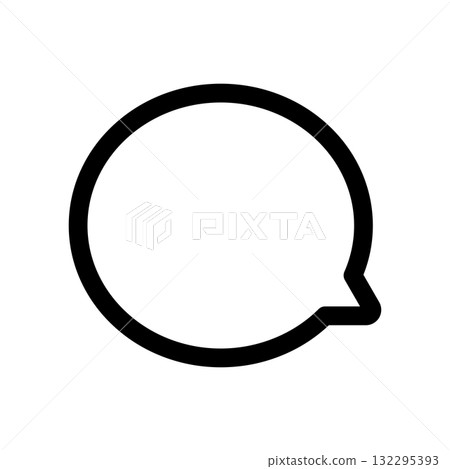 Speech bubble icon illustration 132295393