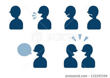 Profile people icon illustration set 132295394