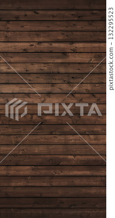 Background image of a vertical black-brown wooden fence with wood grain Background image of a vertical black-brown wooden fence with wood grain 132295523