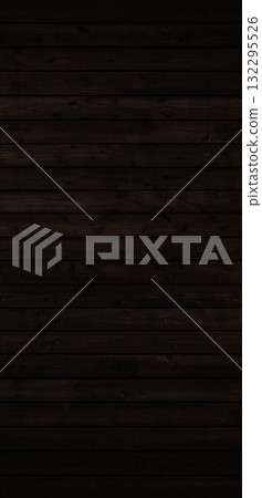 Background image of a dark, dark brown vertical wooden fence with grain Background image of a dark, dark brown vertical wooden fence with grain 132295526