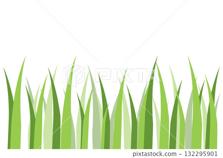 Green Grass Blades Illustration Nature Spring Background Design Green Grass Blades Illustration Nature Spring Background Design 132295901