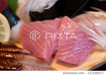 Delicious nigiri sushi presented Delicious nigiri sushi presented 132296017