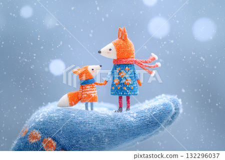 大手套和狐狸和她的孩子(童話) 大手套和狐狸和她的孩子(童話) 132296037