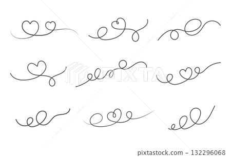 Heart line bundle, Heart line svg, Heart doodle lines svg, Heart line silhouette, Heart text divider svg, Hand drawn doodle line svg, Doodle hearts silhouette. 132296068