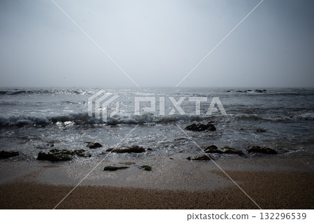 The beach in Porto, Portugal The beach in Porto, Portugal 132296539