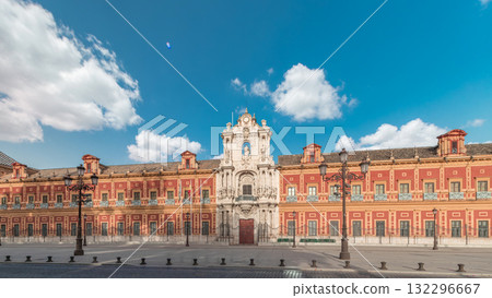 The Palace of San Telmo timelapse hyperlapse in Seville, Spain 132296667