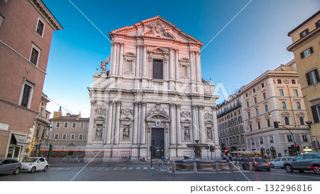 Sant Andrea Della Valle church timelapse hyperlapse in Rome Sant Andrea Della Valle church timelapse hyperlapse in Rome 132296816
