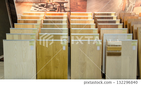 Top samples of various color palette - wooden floor timelapse stop motion 132296840