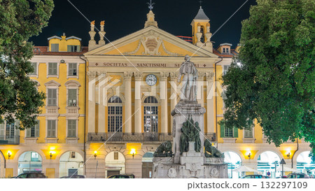 Monument a Garibaldi and Chapelle du Saint-Sepulcre in Place Garibaldi timelapse, Nice. Monument a Garibaldi and Chapelle du Saint-Sepulcre in Place Garibaldi timelapse, Nice. 132297109