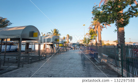 People on the bus station near Damascus gate in the Old City timelapse hyperlapse. People on the bus station near Damascus gate in the Old City timelapse hyperlapse. 132297588