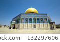 Dome of the Rock timelapse hyperlapse, a Muslim holy site atop the Temple Mount in Jerusalem, Israel. 132297606