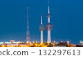 The Kuwait Towers day to night timelapse - the best known landmark of Kuwait City. Kuwait, Middle East 132297613