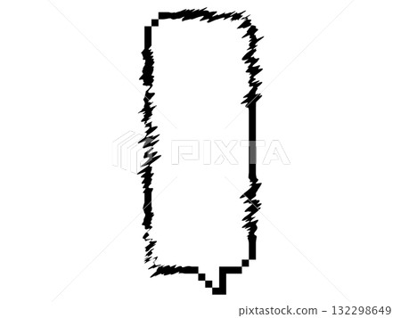 Cyberpunk glitch style speech bubble black Cyberpunk glitch style speech bubble black 132298649