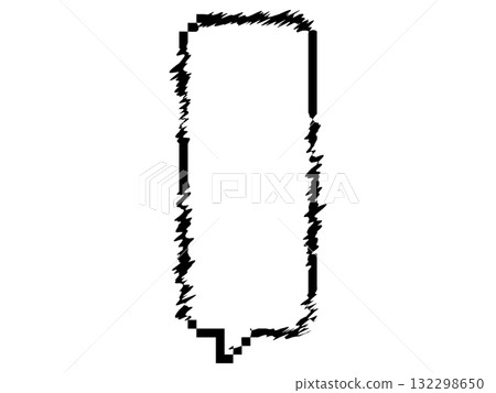 Cyberpunk glitch style speech bubble black Cyberpunk glitch style speech bubble black 132298650