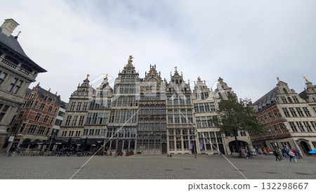 View at the square in tourist area 132298667