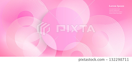 geometry abstract striped line circle background 132298711