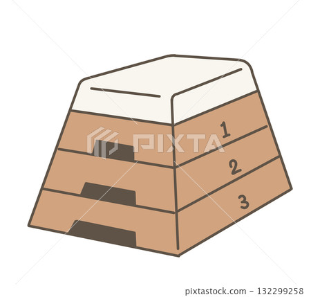 學校體育課使用的跳馬箱插圖 學校體育課使用的跳馬箱插圖 132299258