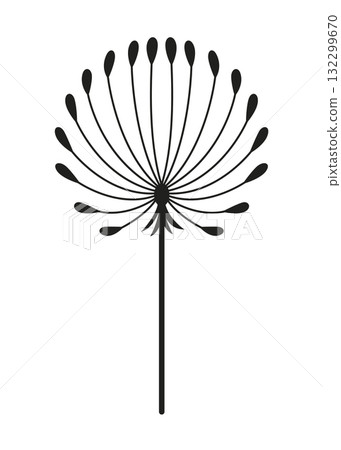 Dandelion Icon Perfect for Various Creative Projects and Designs 132299670
