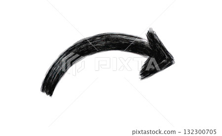 Bold black arrow pointing right on a white background, ideal for direction and navigation use Bold black arrow pointing right on a white background, ideal for direction and navigation use 132300705