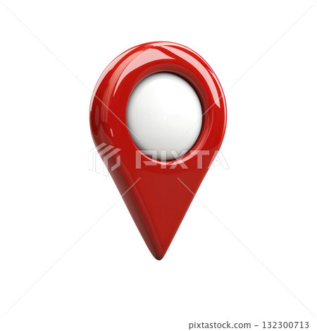 Map marker indicating location with a clean red design for various uses and applications 132300713