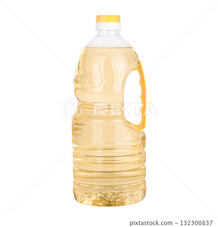 bottle of vegetable oil isolated bottle of vegetable oil isolated 132300837