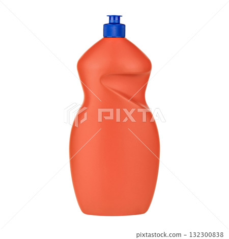 Dishwashing liquid on isolated white background Dishwashing liquid on isolated white background 132300838