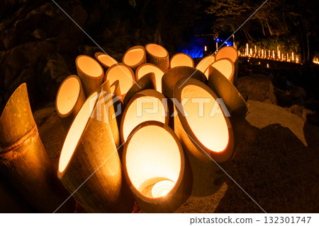 Illumination of Akame 48 Waterfalls in Nabari City, Mie Prefecture Illumination of Akame 48 Waterfalls in Nabari City, Mie Prefecture 132301747