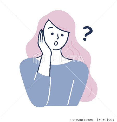 Woman wondering Woman wondering 132301904