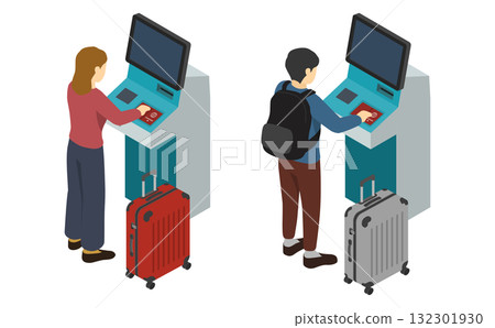 等距圖：機場報到機器 132301930