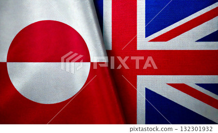 英國國旗與格陵蘭國旗 132301932