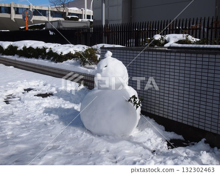 東京公園出現雪人|清晨大雪 東京公園出現雪人|清晨大雪 132302463