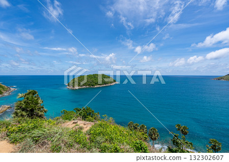 Background for summer vacation concept,Beautiful seashore at Phuket island Thailand Background for summer vacation concept,Beautiful seashore at Phuket island Thailand 132302607